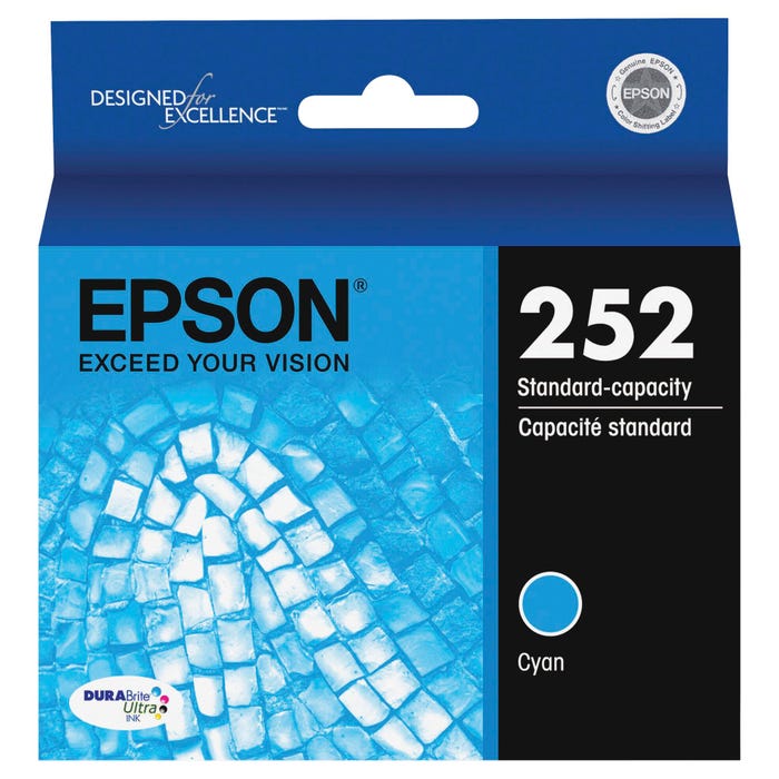 Epson DURABrite Ultra Ink Cartridge, T252220S, Cyan