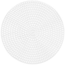 Silver Lead Plastic Canvas Circle, 4-1/4 Inches, White, Pack of 6
