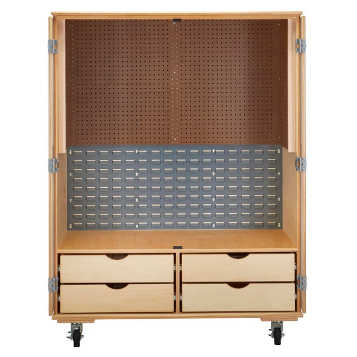 Classroom Select Robotics Storage Mobile Tool Storage Unit, 50 x 24 x 67 Inches