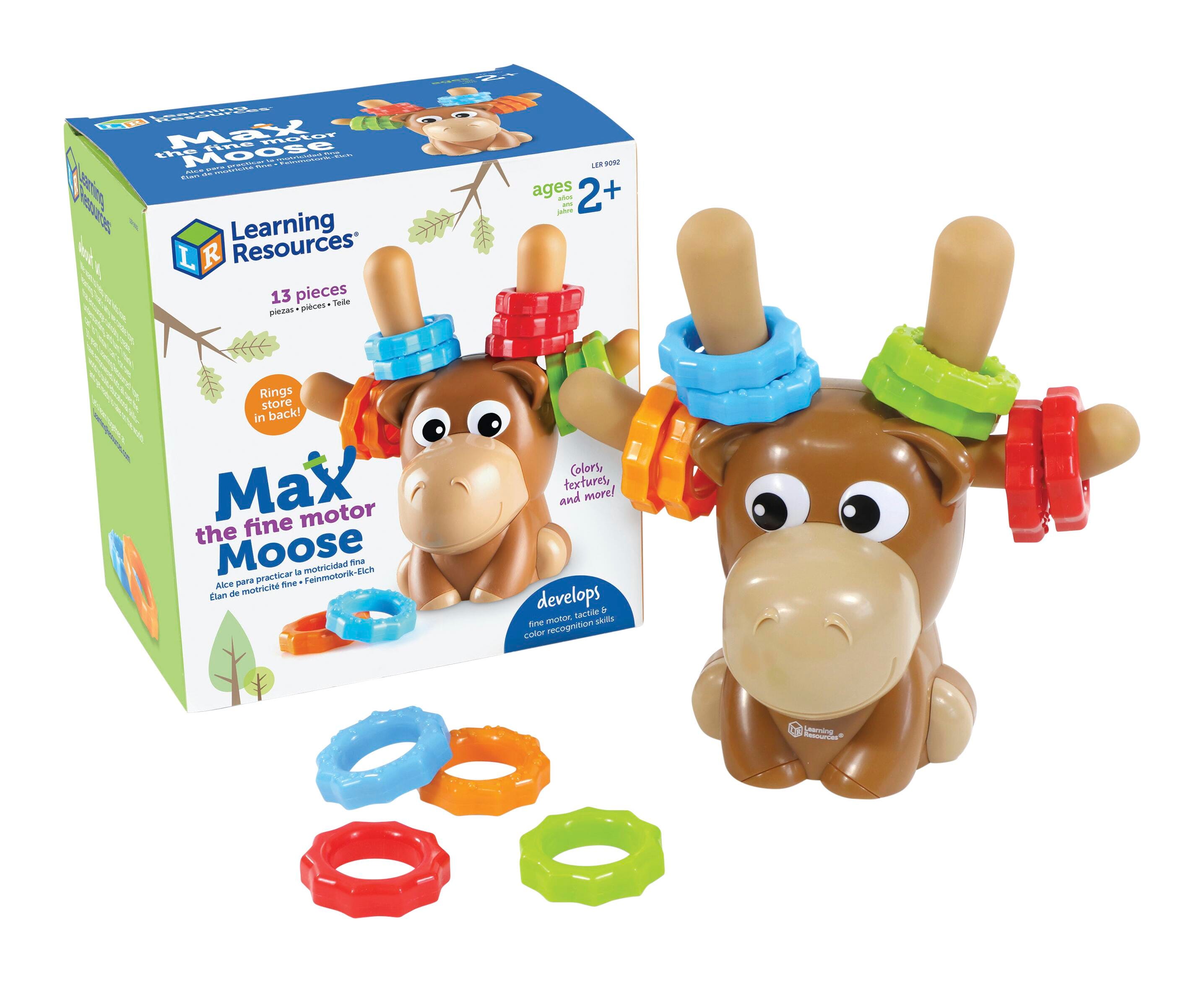 Learning Resources Max the Fine Motor Moose, 13 Pieces 2148023
