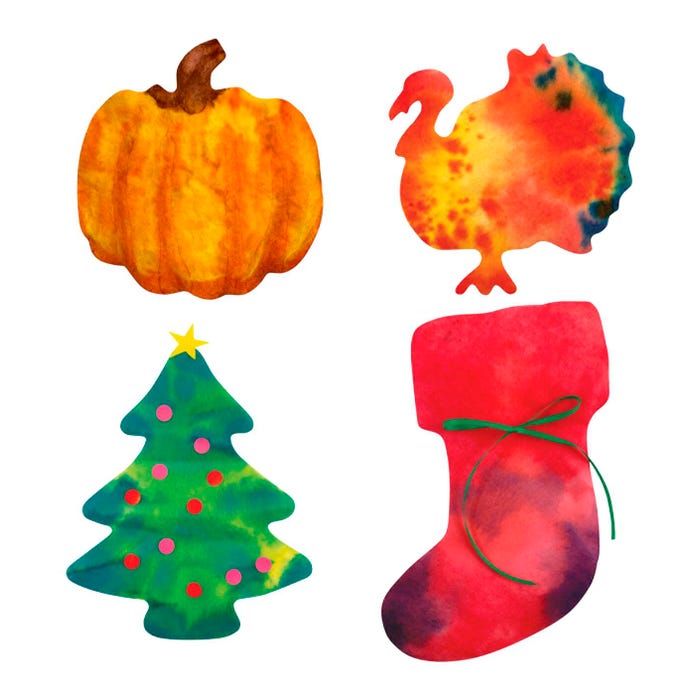 Roylco Diffusing Fall Shapes, 48 Pieces