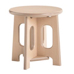 Image for Childcraft Out2Grow Outdoor Oak Poly Stool, 12 x 12 x 12 Inches from School Specialty