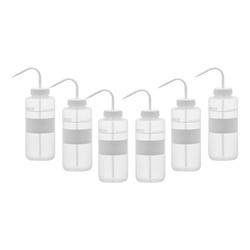 Eisco Labs Chemical Wash Bottle, 1000 mL, Wide Mouth, LDPE, Pack of 6