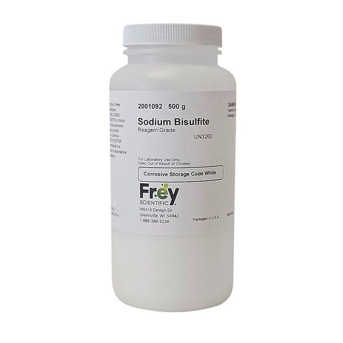 Frey Scientific Sodium Bisulfite, Reagent Grade, 500g