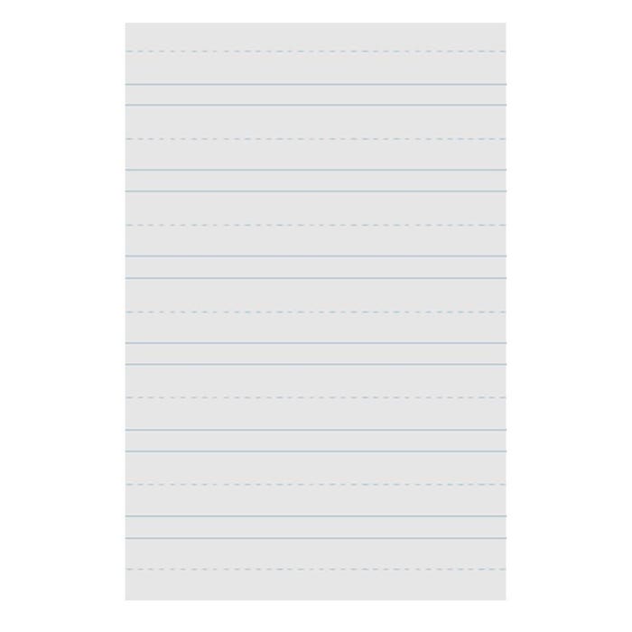 School Smart Primary Chart Paper, Skip-A-Line, 24 x 32 Inches, White, 500 Sheets