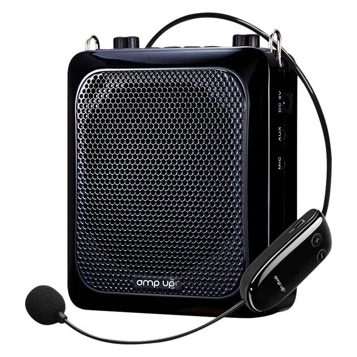 HamiltonBuhl Amp-Up! Personal UHF Voice Amplifier with Wireless Microphone
