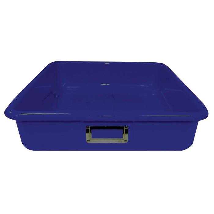 Shirley K's T-183 Storage Bin, 14 x 12 x 4 Inches, Blue