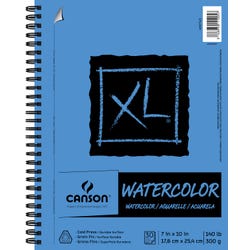 Canson XL Watercolor Pad, Side Wire, 7 x 10 Inches, 140 lb, 30 Sheets