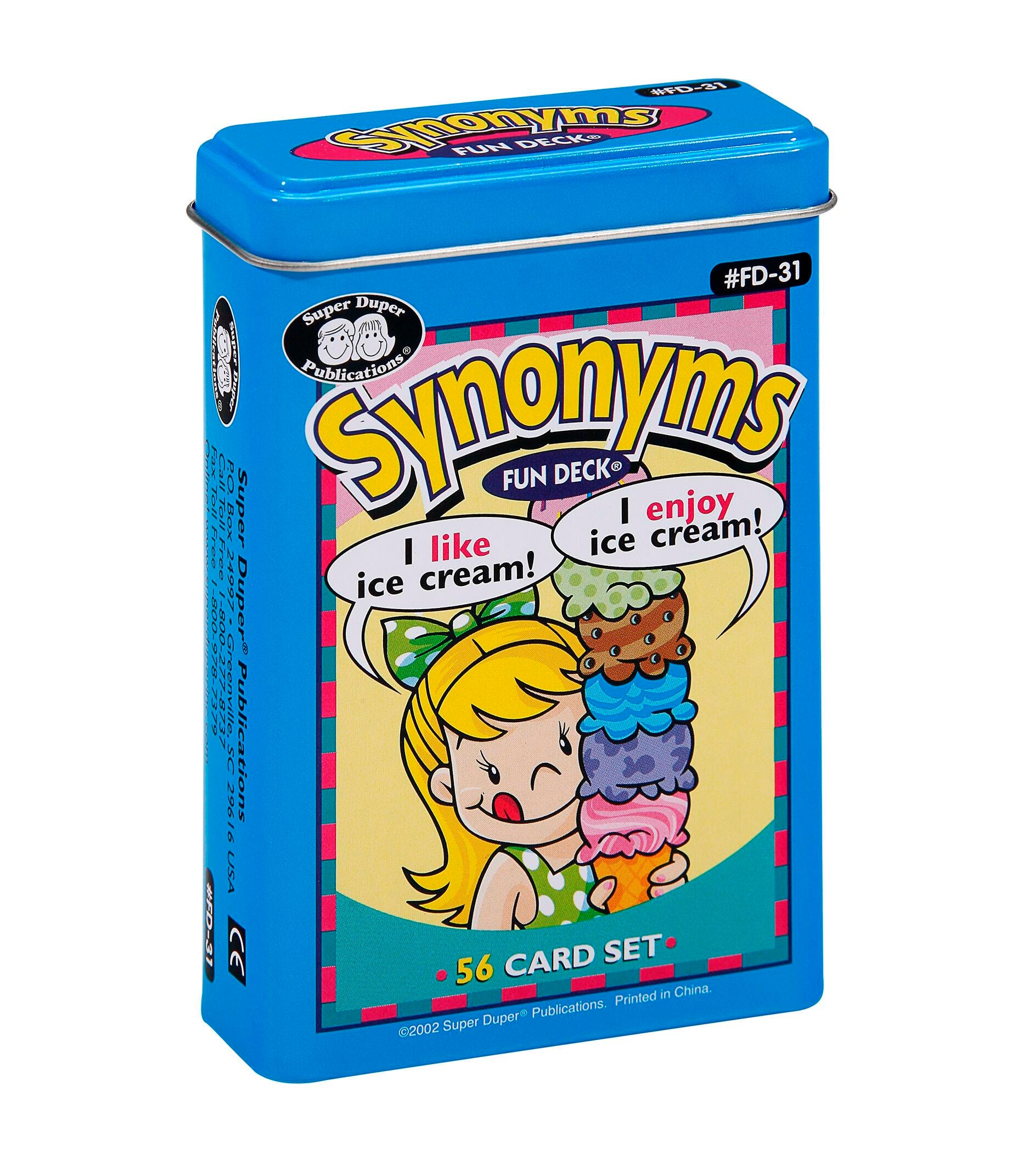Super Duper Synonyms Fun Deck, Item Number 2092678