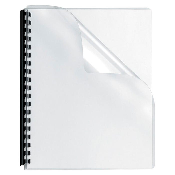 Fellowes Presentation Covers, 8-3/4 x 11-1/4 Inches, Unpunched, Rounded Corners, Clear, Pack of 100