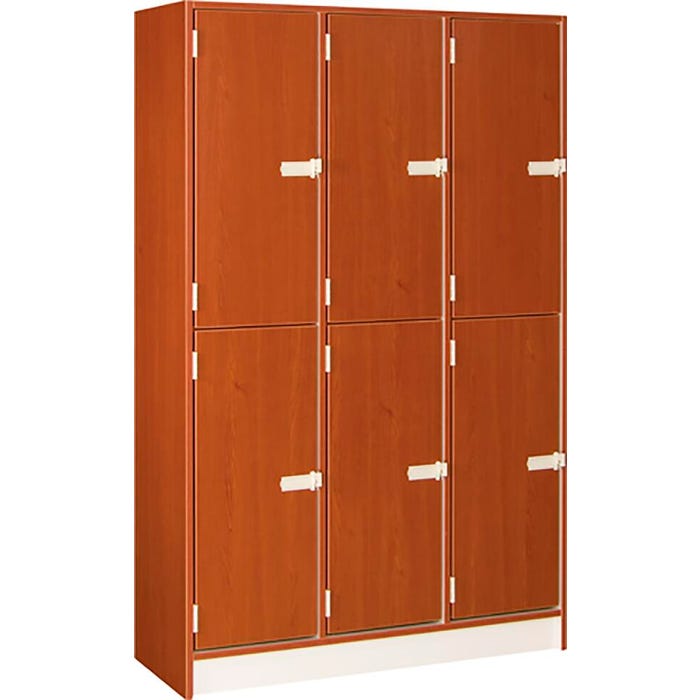 Stevens I.D. Systems 2-Tier Triple Door Locker, 45 x 18 x 72 Inches