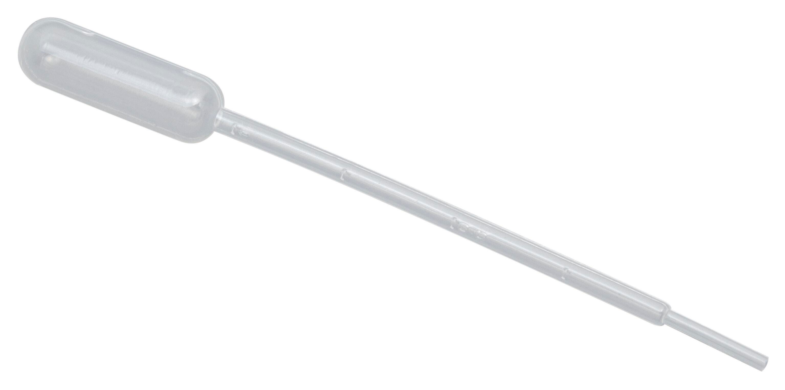 Frey Scientific Disposable Pipettes, 1 mL Graduated, 3.5 mL Capacity, 150 mm Length, Pack of 500, Item Number 1448764