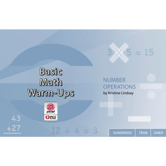 PCI Educational Publishing Pro-Ed Basic Math Assessments, Number Operations