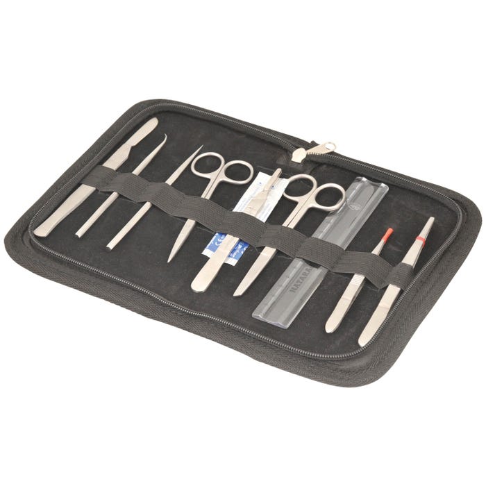 Eisco Labs Dissection Set Senior, Stainless Steel, 9 Instruments