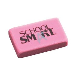 School Smart Small Pink Block Eraser, Pack of 80 000789