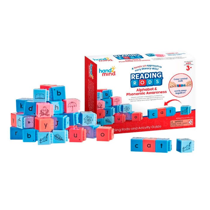Hand2Mind Reading Rods, Alphabet & Phonemic Awareness