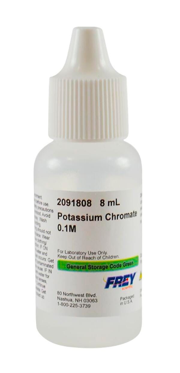 Frey Scientific Potassium Chromate 0.1M Solution, 8 mL Item Number 2091808