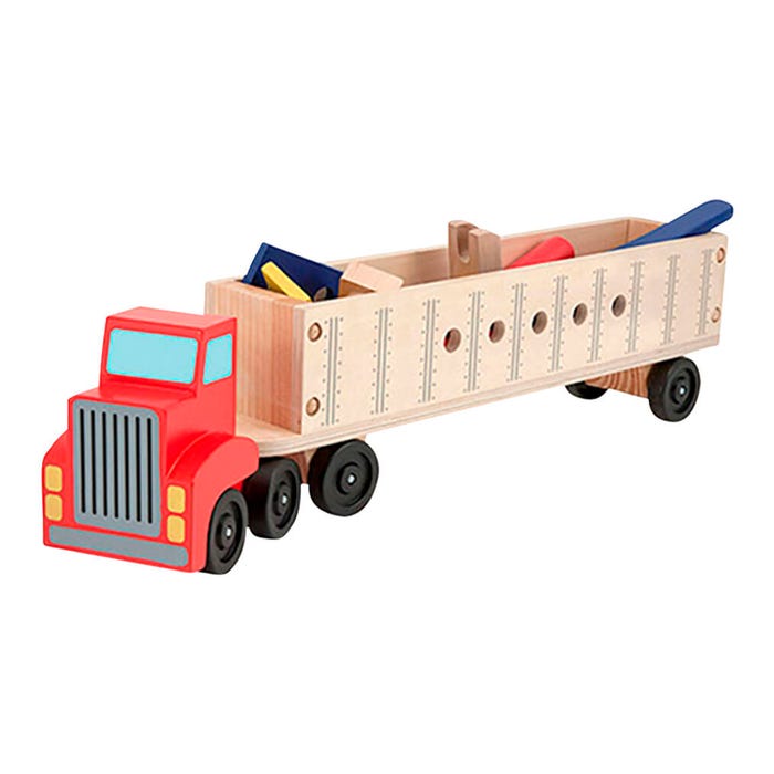 Melissa & Doug Big Rig Building Set, 24 Pieces