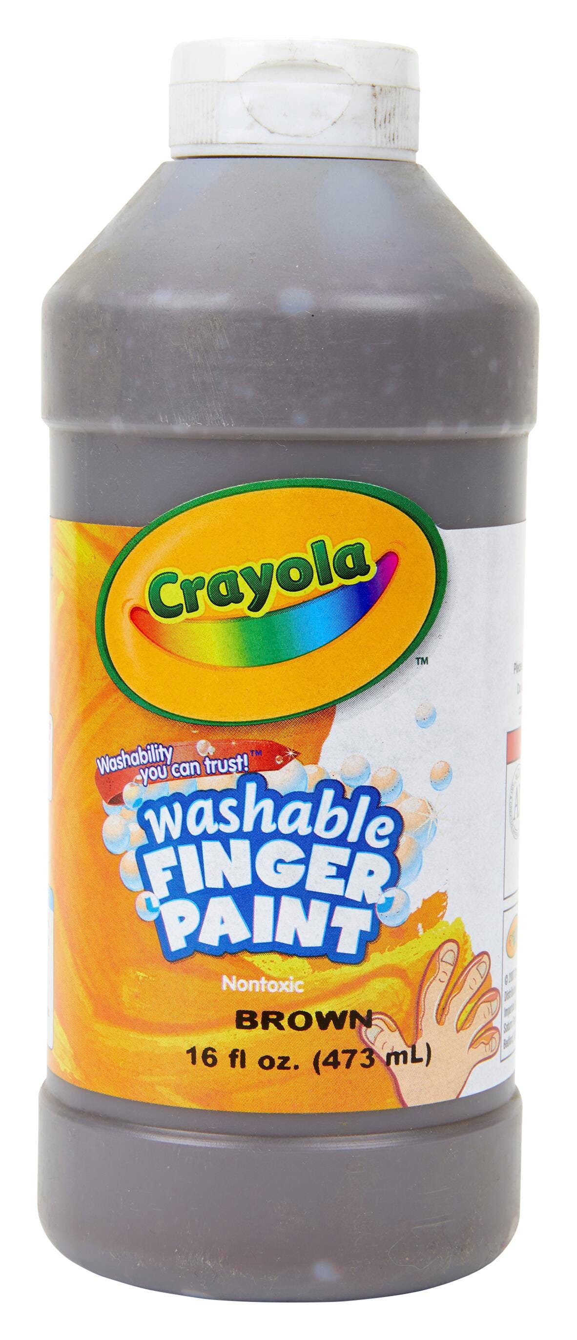 Washable Fingerpaint, Brown, 16 oz Bottle Washable Fingerpaint, Brown, 16 oz Bottle