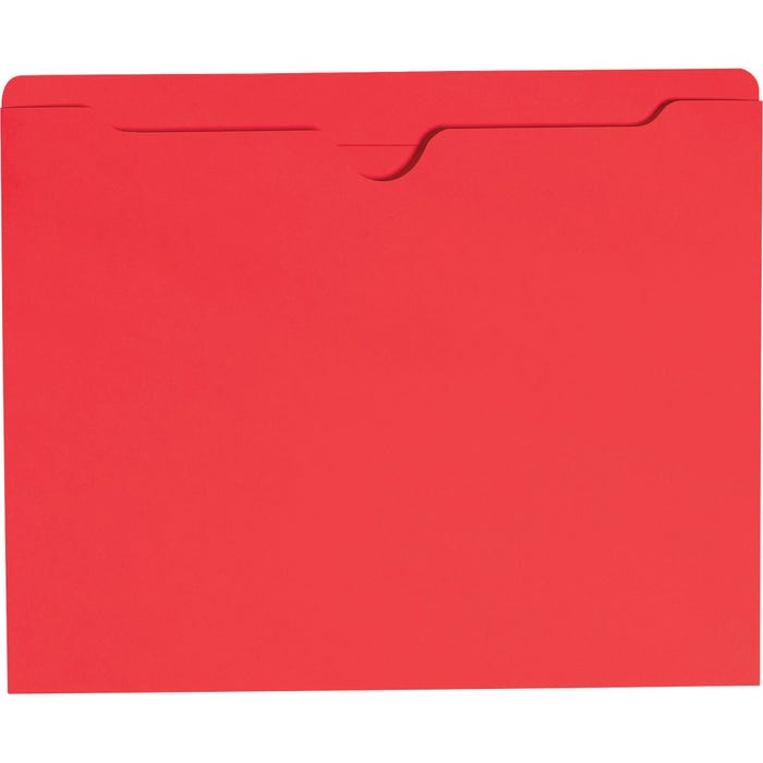 Smead File Jacket, Letter Size, Flat, Red, Pack of 100