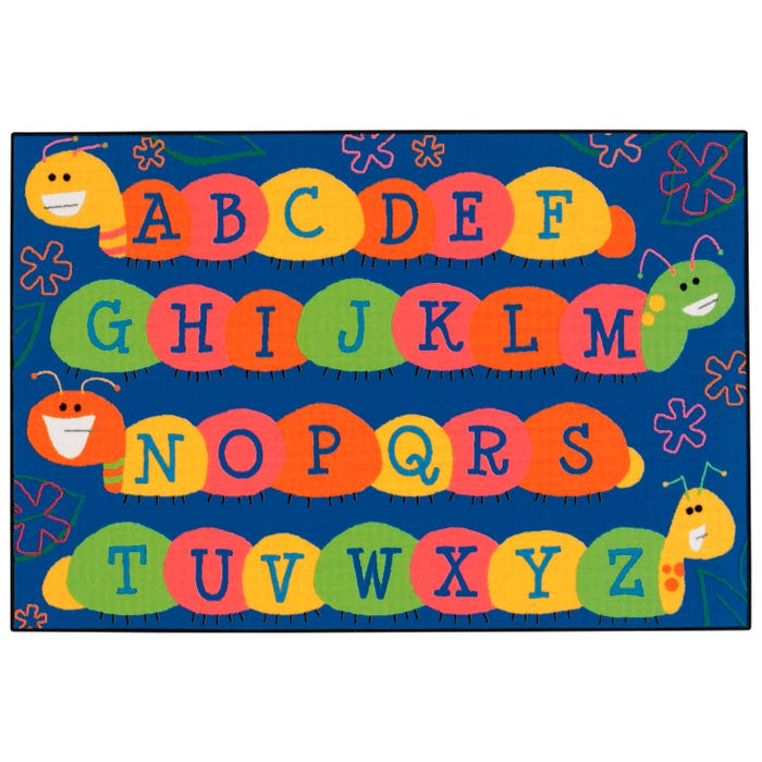 Carpets for Kids KID$Value Caterpillar Friends Carpet, Rectangle
