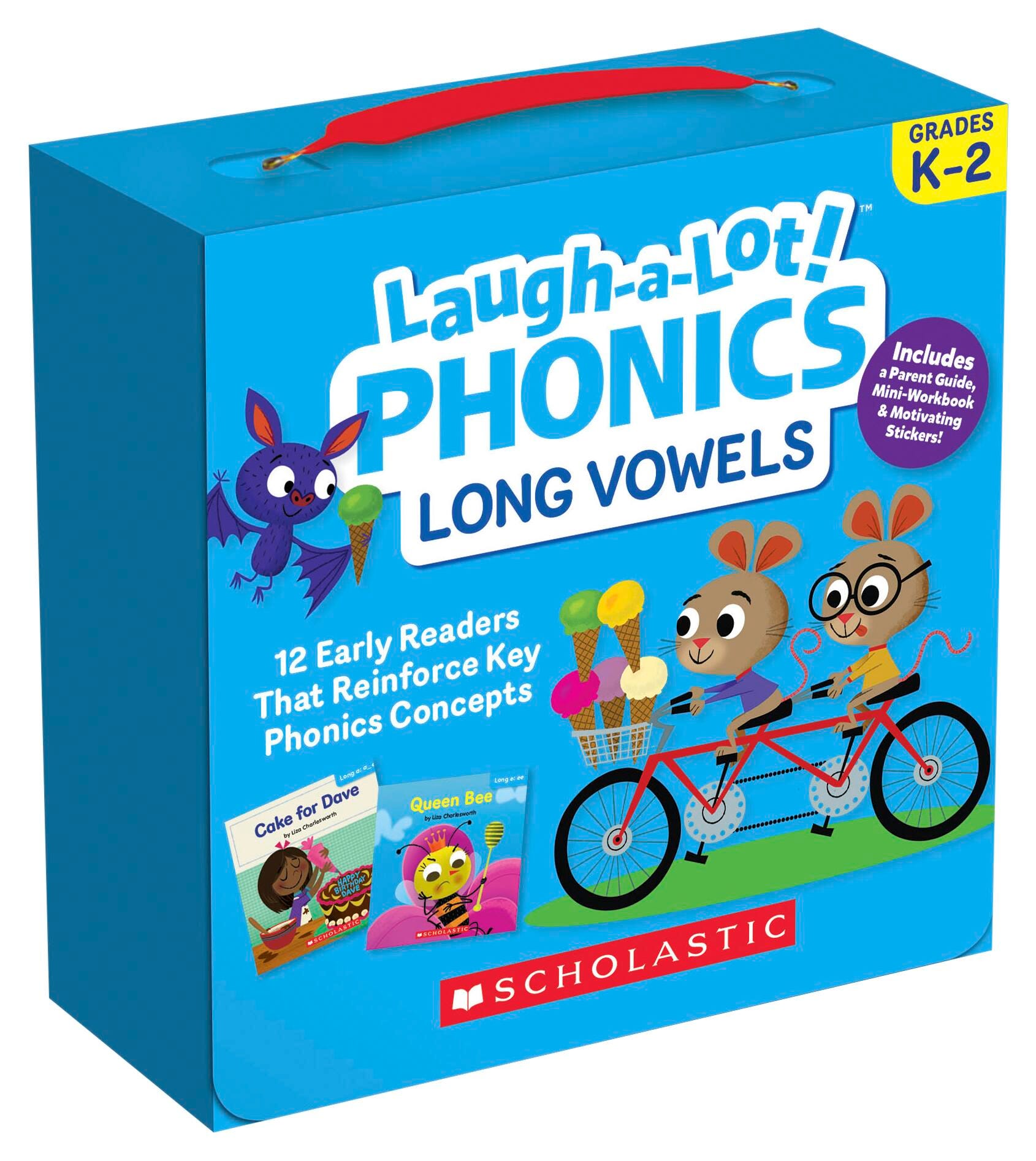 Scholastic Books Laugh-A-Lot Phonics Long Vowels Single Set, Grades PreK to 2, Item Number 2098729
