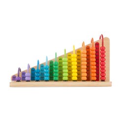 Melissa & Doug Add and Subtract Abacus, 55 Assorted Color Beads, 2 Sides 1609505