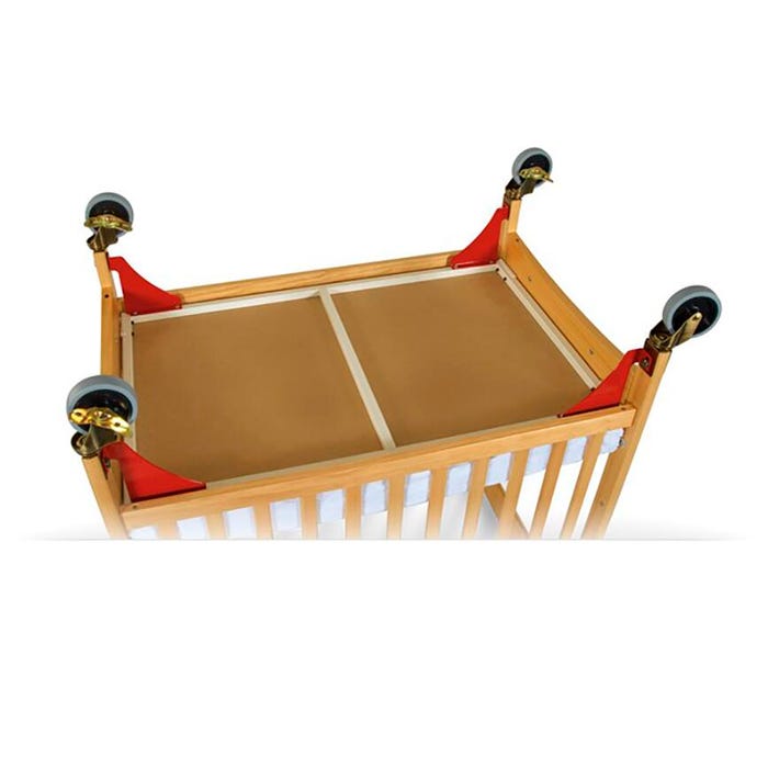 Foundations First Responder Evacuation Hardware Kit with Casters, Red/Brass