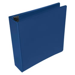 School Smart D Ring View Binder, Polypropylene, 2 Inches, Blue 2006481