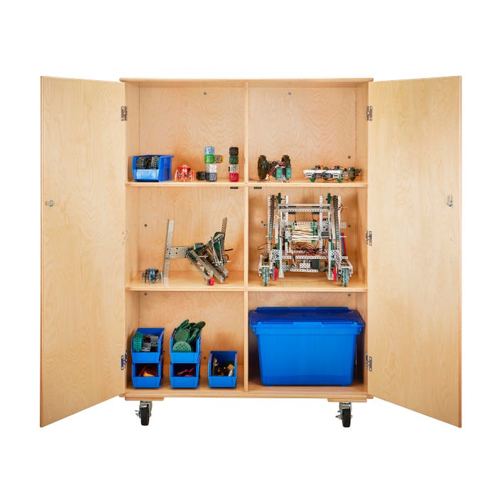Classroom Select Mobile Storage, 48 x 24 x 67 Inches, Birch Plywood