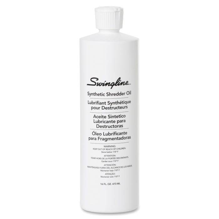 Swingline Environmentally Friendly Shredder Lubricant Oil, 16 oz Dispenser