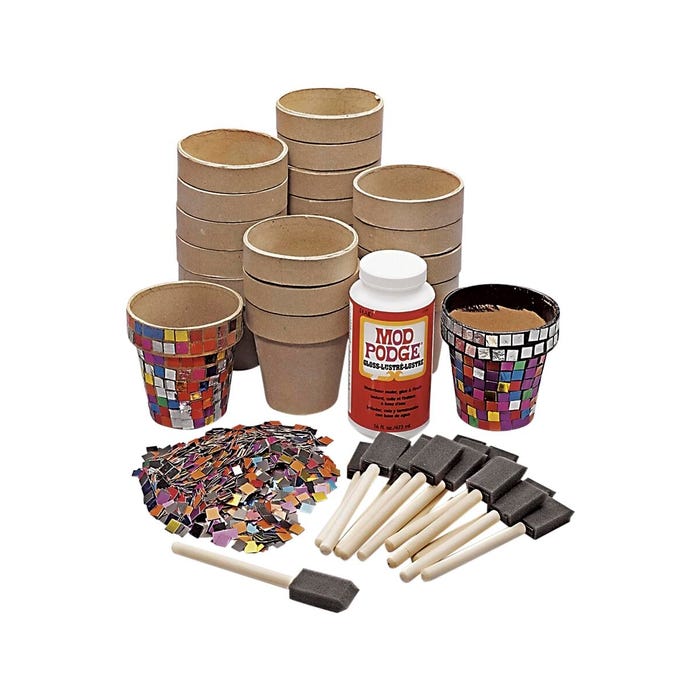 Nasco Mosaic Pot Classroom Kit for 20 Students