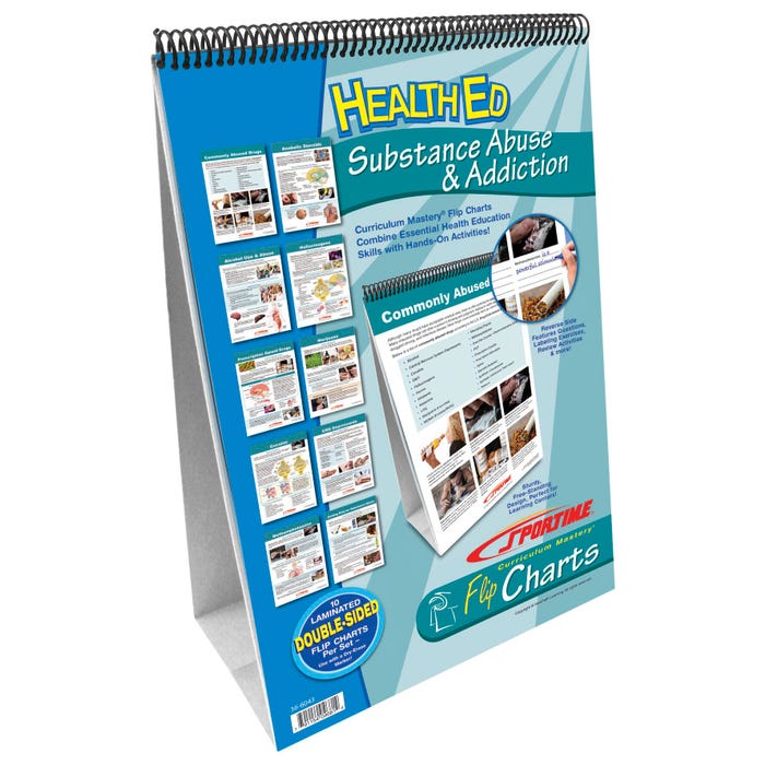 Sportime Substance Abuse and Addiction Flip Chart Set, Grades 5 to 12