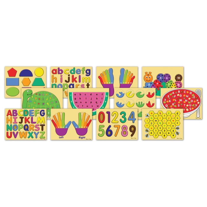 Melissa & Doug Early Learning Puzzles, Set of 12