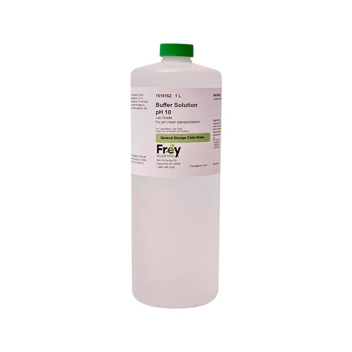 Frey Scientific Buffer Solution, pH 10.00, Lab Grade, 1 Liter