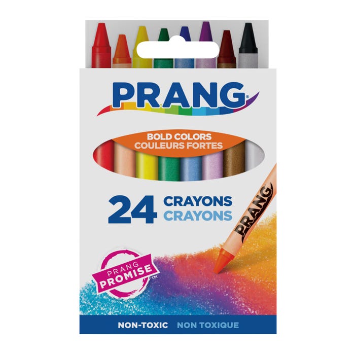 Prang Molded Crayon Set, Assorted Colors, Set of 24