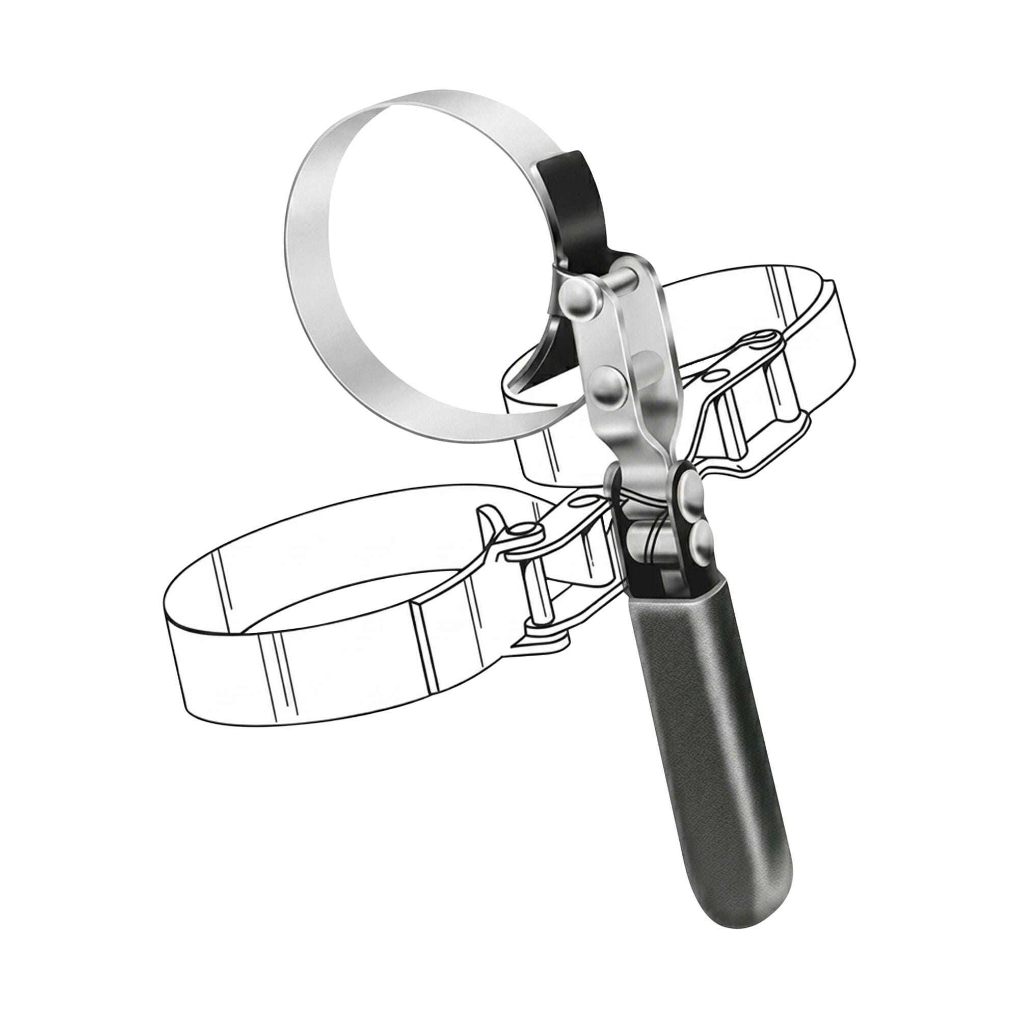 Lisle Swivel Grip Oil Filter Wrench, 3 in