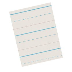 School Smart Newsprint Paper, 8-1/2 x 11 Inches, 1/2 Inch Short Way Ruled, 500 Sheets 085319