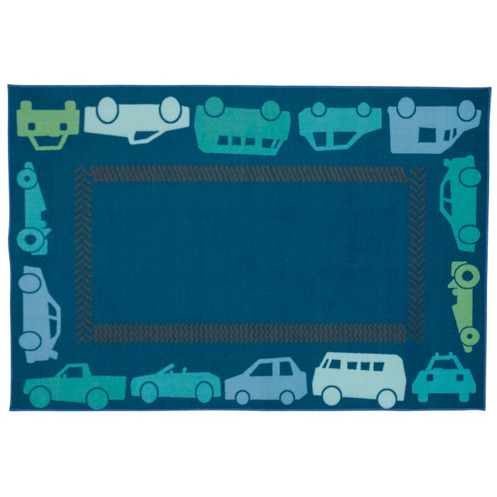 Carpets for Kids KID$Value All Autos Border Playroom, Rectangle