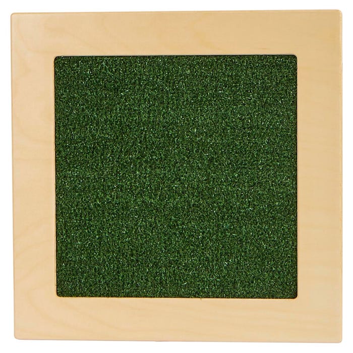 Abilitations Tactile Sensory Panel, Turf Grass, 15 x 15 x 3/4 Inches