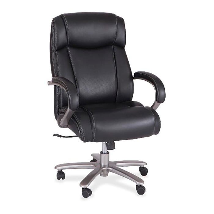 Safco Big & Tall Leather High Back Task Chair, 29 x 31 x 48-1/2 Inches, Black