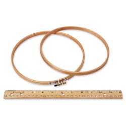 Design Works Crafts Wood Embroidery Hoop with Round Edges, Beige, 8 Inch