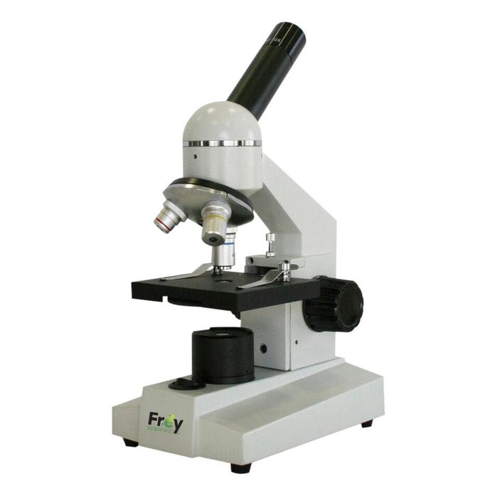 Frey Scientific Compound Monocular Elementary Microscope with Clips Stage and Disc Diaphragm