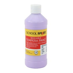 School Smart Washable Tempera Paint, Pint, Light Purple 2103337