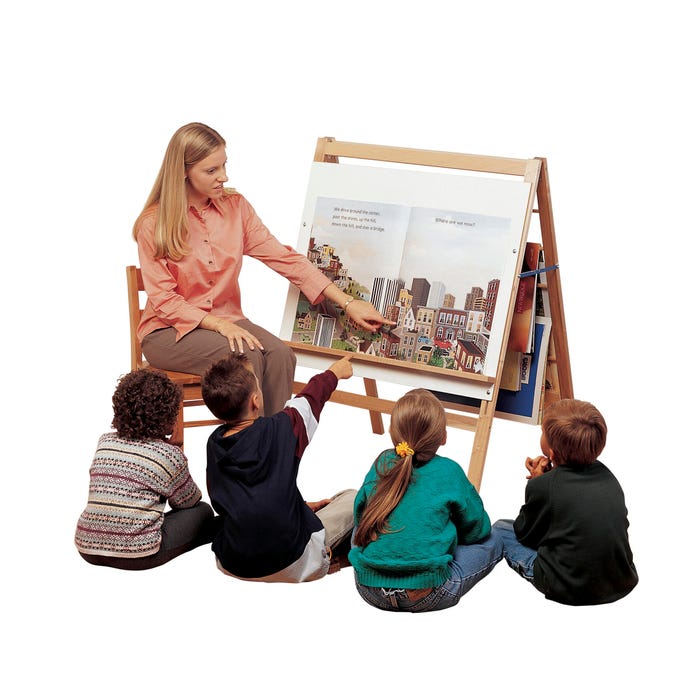 Childcraft Extra Wide Big Book and Dry Erase Easel, 36 x 26-5/8 x 44-1/2 Inches