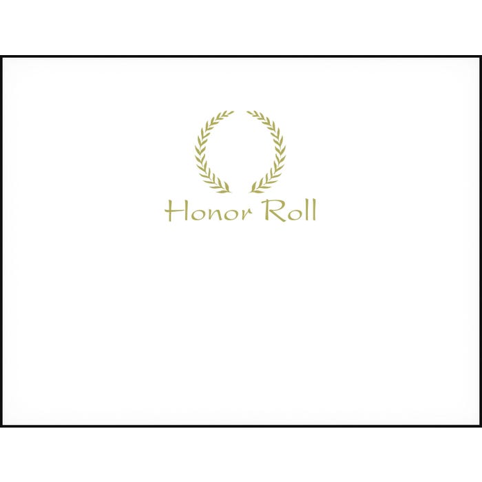 Achieve It! Honor Roll Embossed Award, 11 x 8-1/2 Inches, Gold Foil, Pack of 25