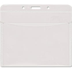 Advantus Badge Holder, PVC Free, HRZTL, Pack of 50, Clear