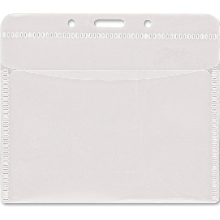 Advantus Badge Holder, PVC Free, HRZTL, Pack of 50, Clear