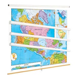 Nystrom Political Continents and Regions Relief Maps, Item Number 1398299
