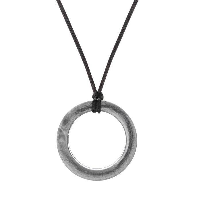 Chewigem Chewable Realm Ring Pendant, Silver